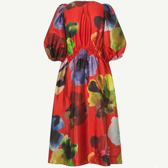 Emily In Paris x Stine Goya Limited Edition Red Floral Dress - Picture 7 of 17